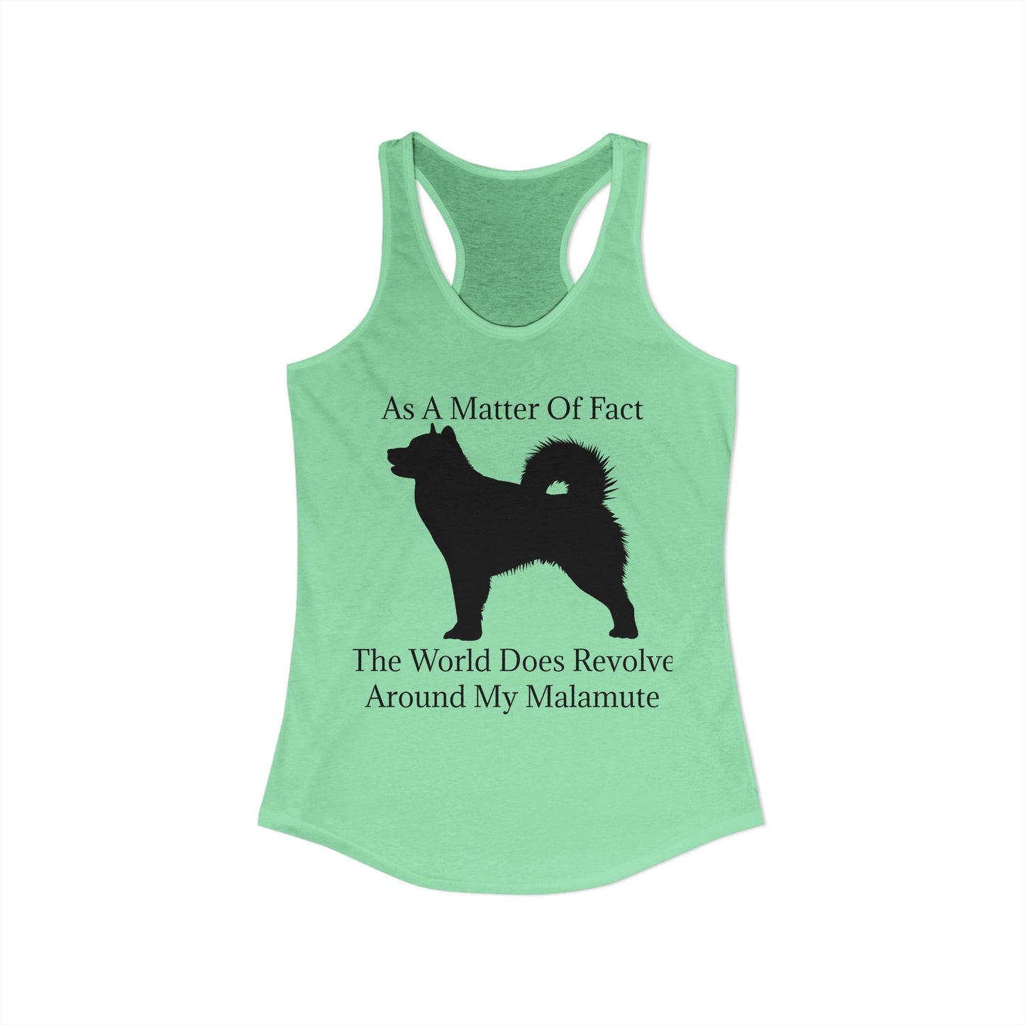 Matter Of Fact Malamute Women's Racerback Tank