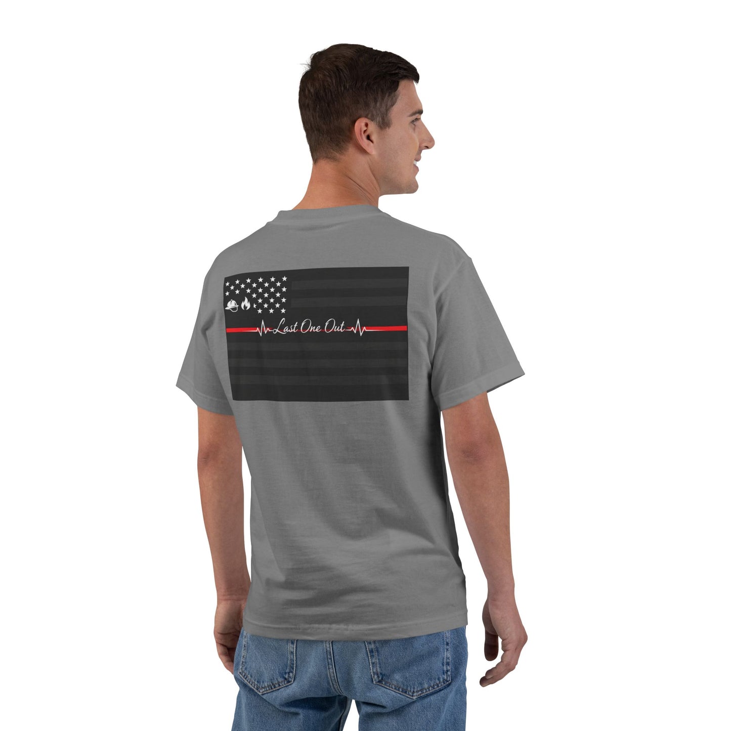 Thin Red Line Men's Short-Sleeve Crewneck Tee