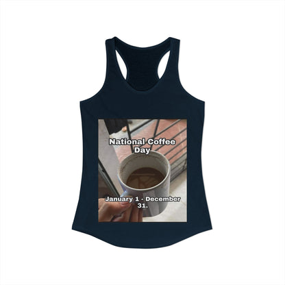 National Coffee Day Women's Racerback Tank