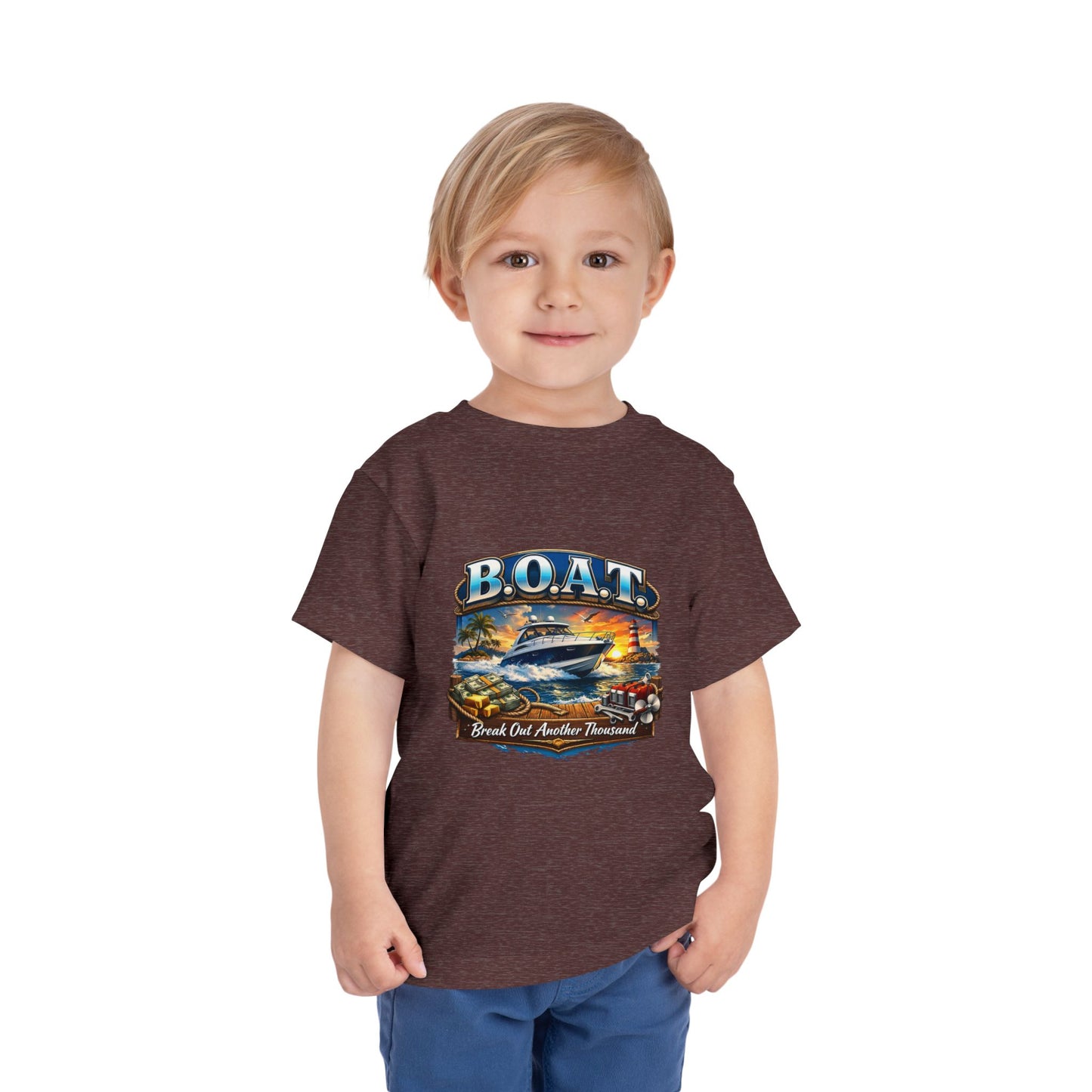B.O.A.T. Toddler Unisex Short Sleeve Crewneck Tee