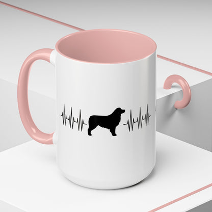 My Heart Beats For Aussies 2-Tone Coffee Mug