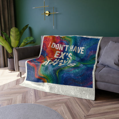 X's And Y's Crushed Velvet Blanket