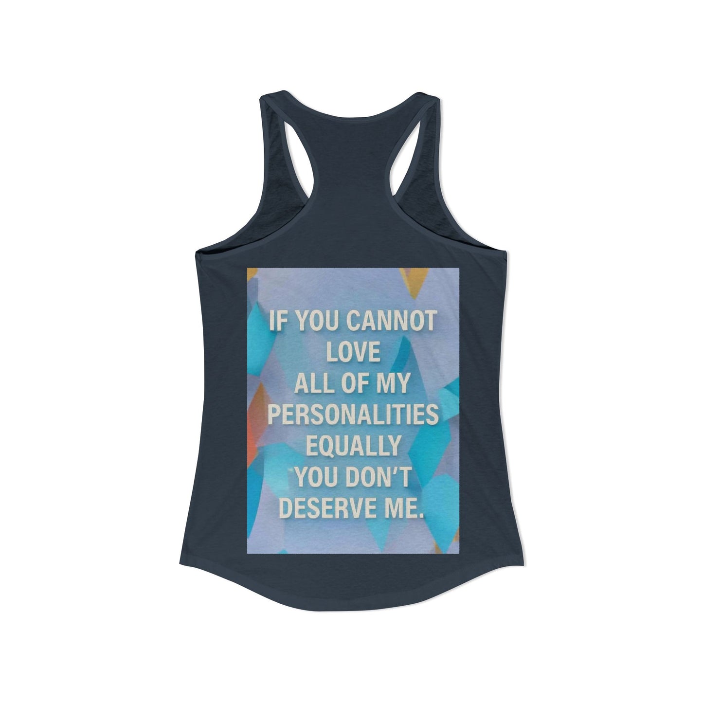 All Of My Personalities Women's Racerback Tank