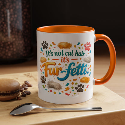 Fur-Fetti Cat 2-Tone Coffee Mug