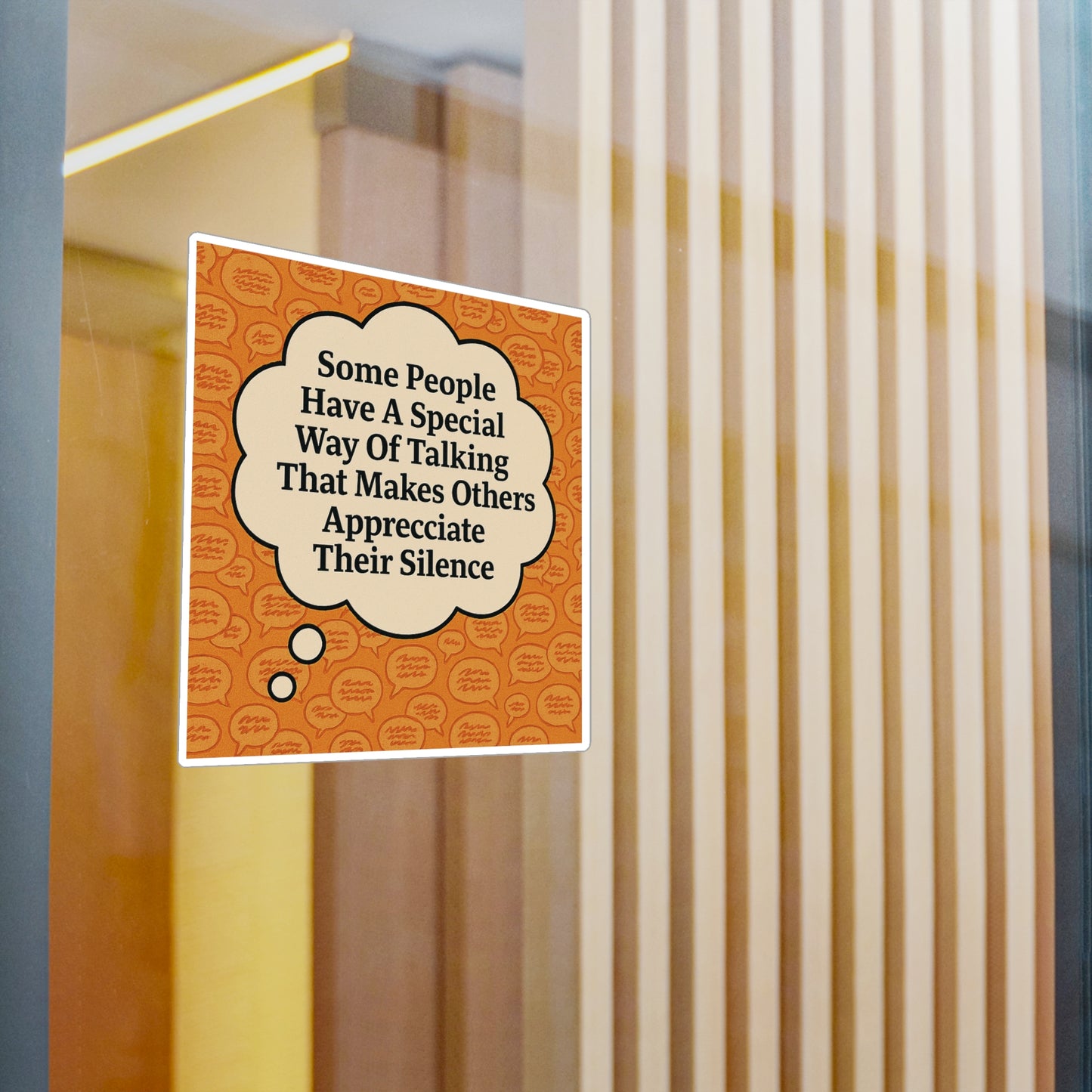 Special Way Of Talking Vinyl Decal