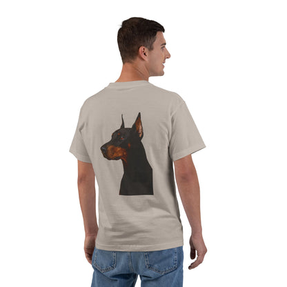 Doberman Head Men's Short-Sleeve Crewneck Tee