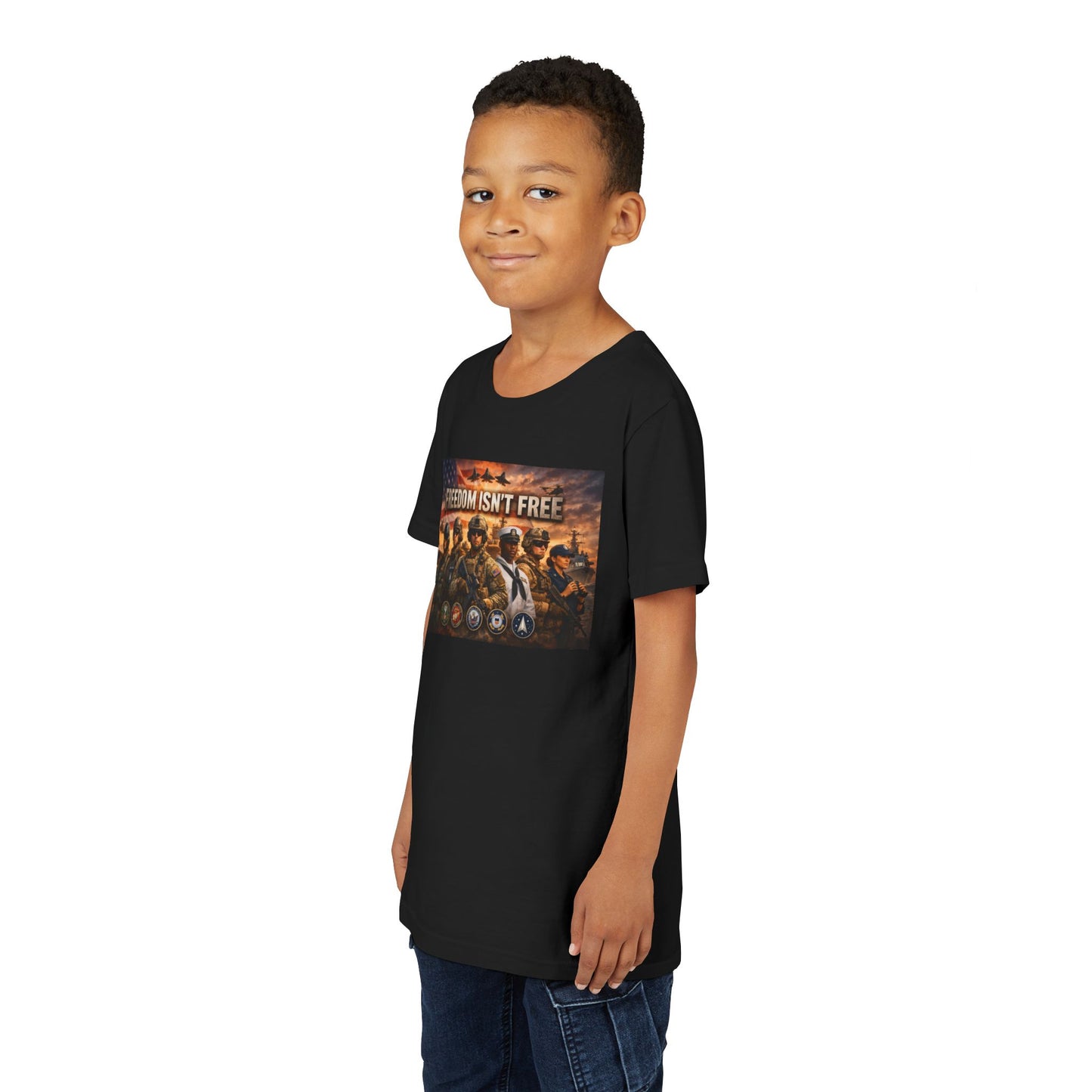 Freedom Isn't Free Youth Unisex Short Sleeve Crewneck Tee