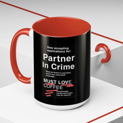 Partner In Crime 2-Tone Coffee Mug