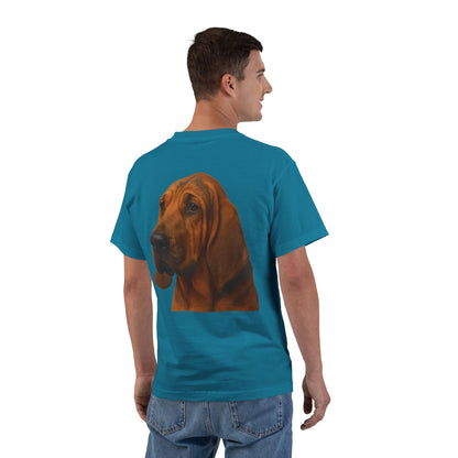 Bloodhound Head Men's Short-Sleeve Crewneck Tee