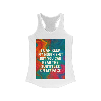 Subtitles Women's Racerback Tank
