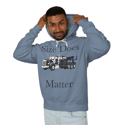 Size Does Matter Unisex Lightweight Hoodie