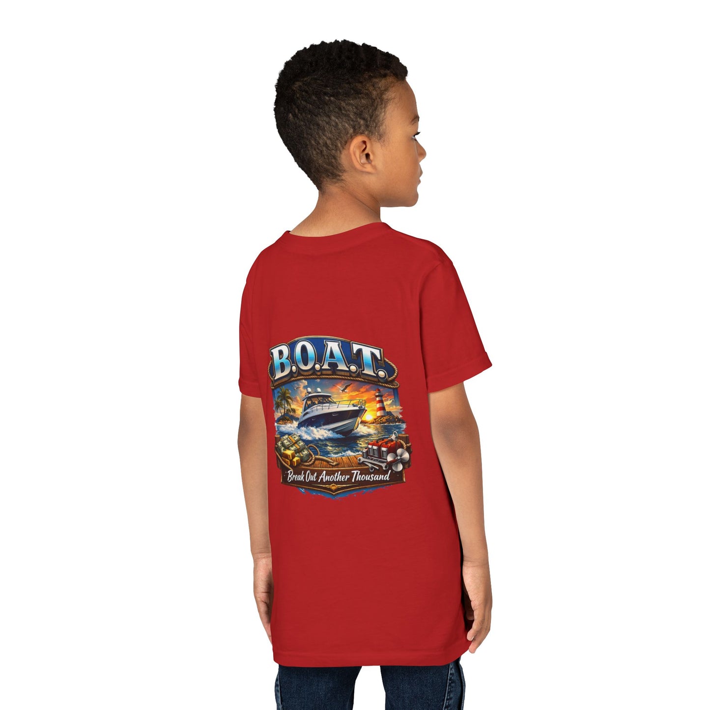 B.O.A.T. Youth Unisex Short Sleeve Crewneck Tee