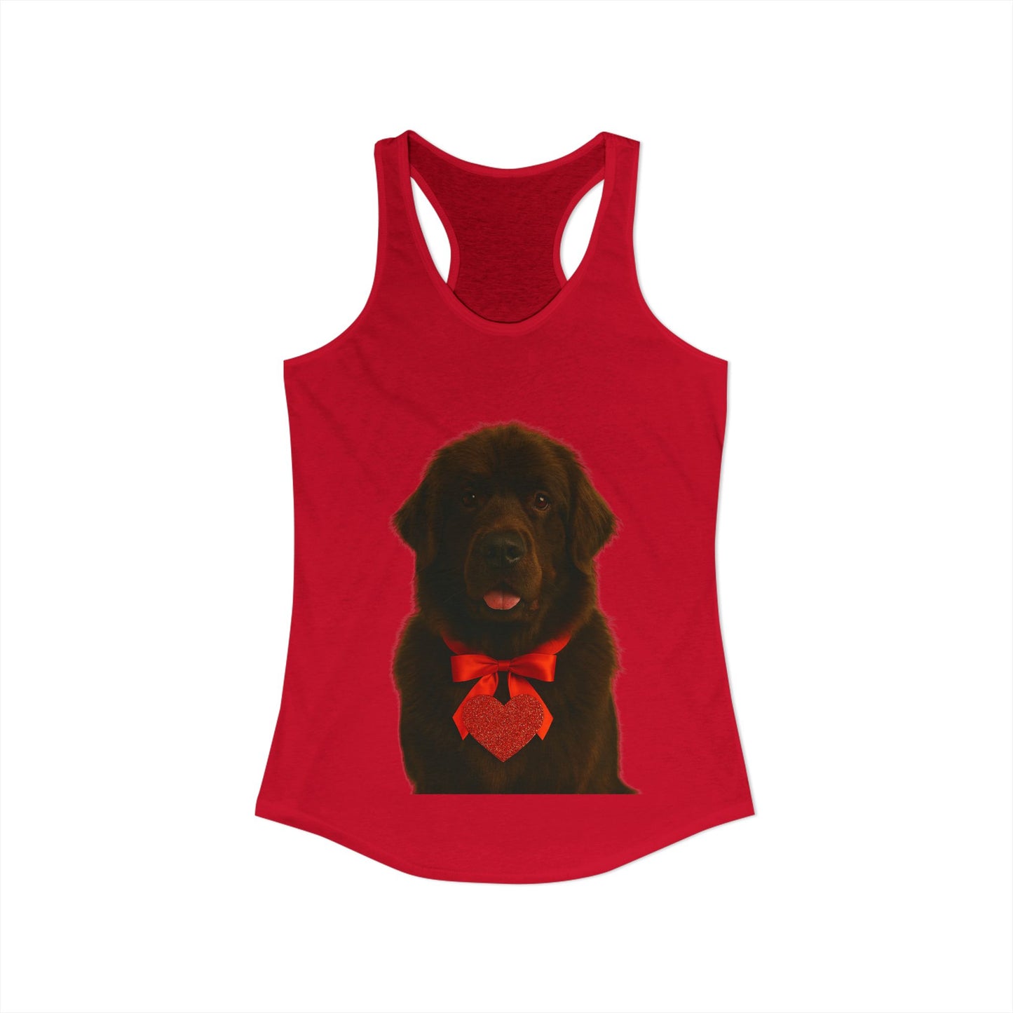 Cupid's Companion Newfie Women's Racerback Tank