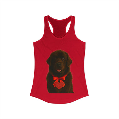 Cupid's Companion Newfie Women's Racerback Tank
