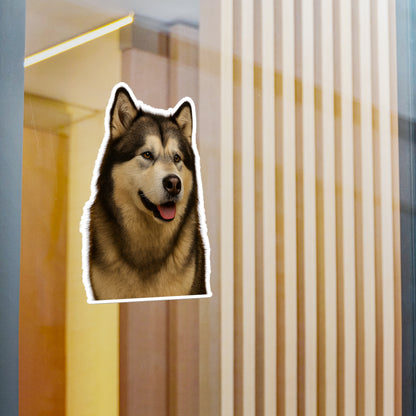 Malamute Head Vinyl Decal