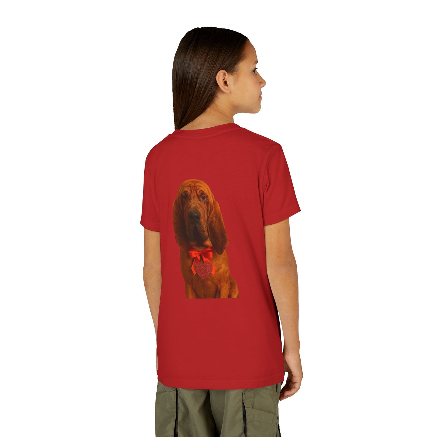 Cupid's Companion Bloodhound Youth Unisex Short Sleeve Crewneck Tee