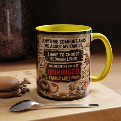 Unhinged Family 2-Tone Coffee Mug