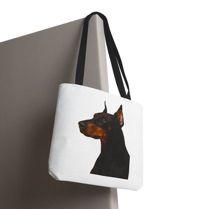 Doberman Head Tote Bag