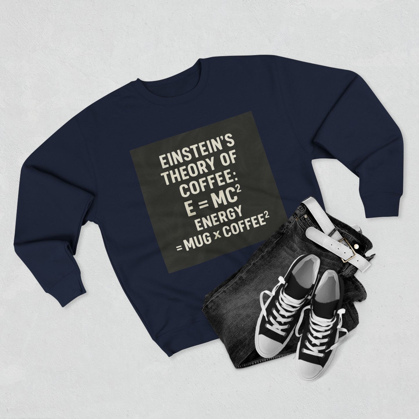 Einstein's Theory Of Coffee Unisex Crewneck Sweatshirt