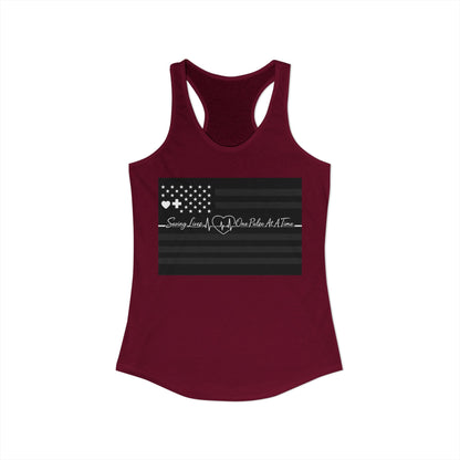 Thin White Line Women's Racerback Tank
