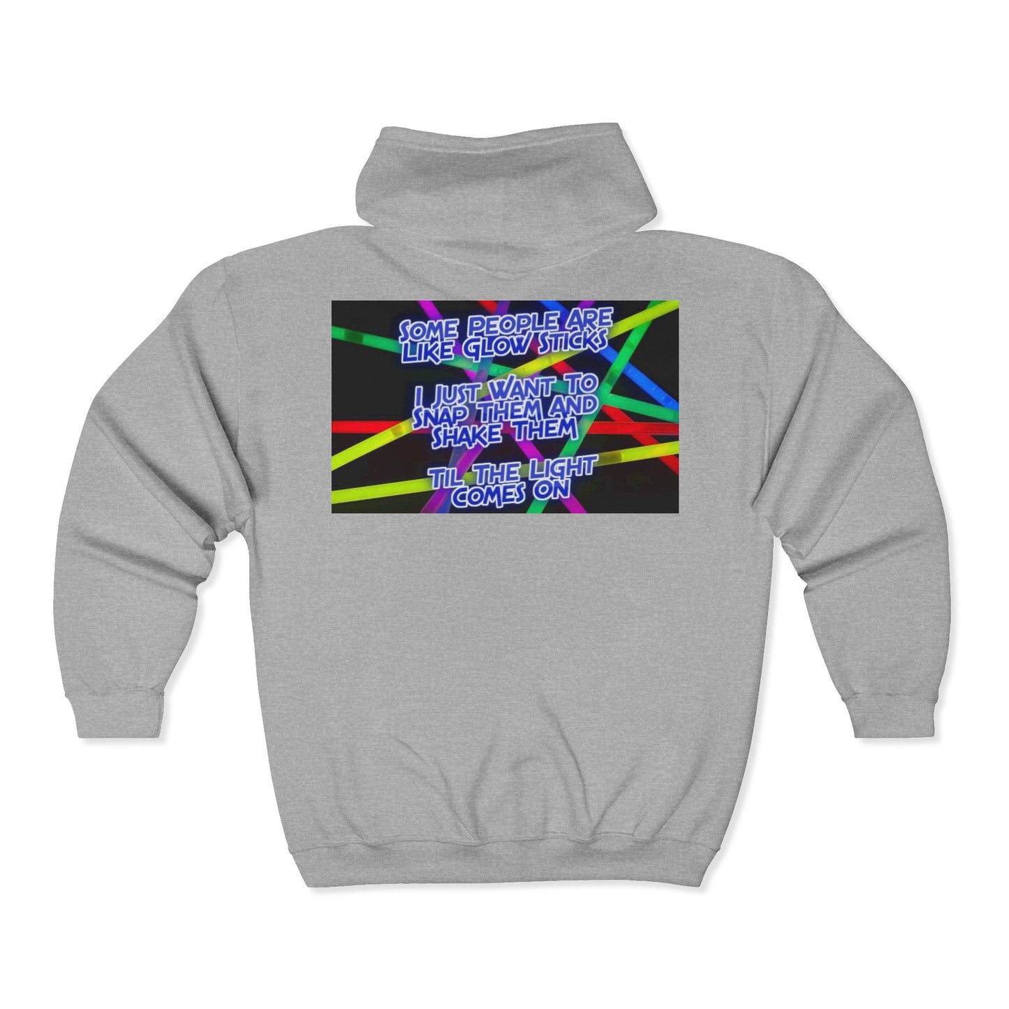 Glow Sticks Unisex Full Zip Hoodie