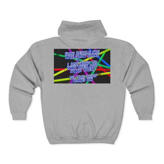 Glow Sticks Unisex Full Zip Hoodie