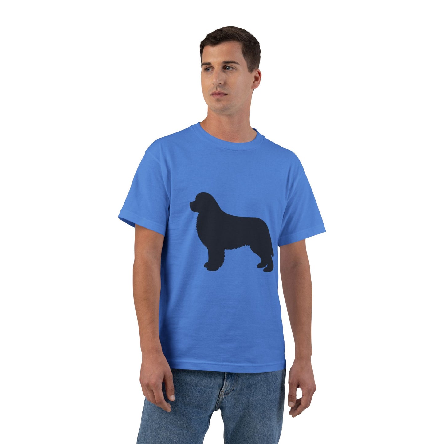 Newfie Silhouette Men's Short-Sleeve Crewneck Tee