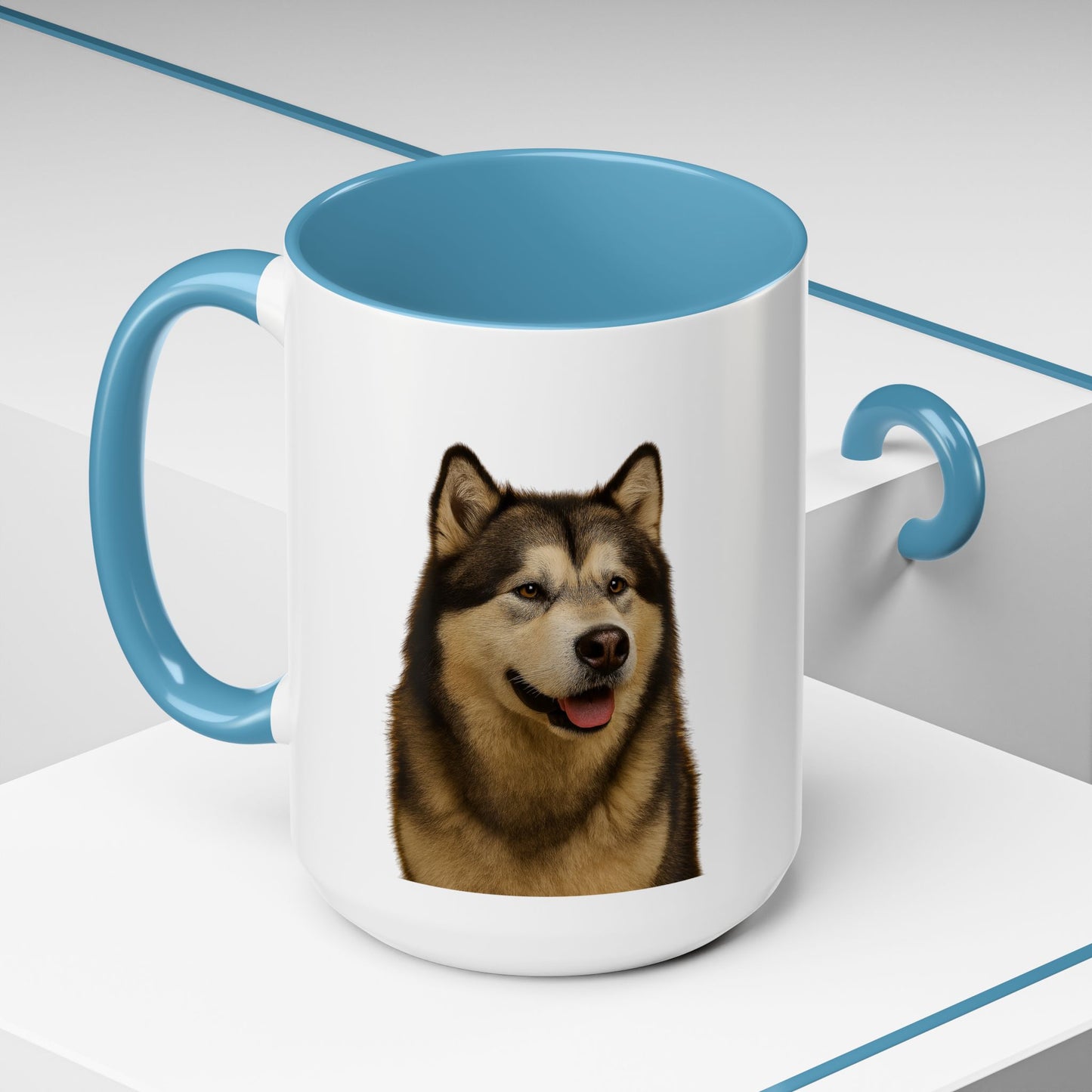 Malamute Head 2-Tone Coffee Mug