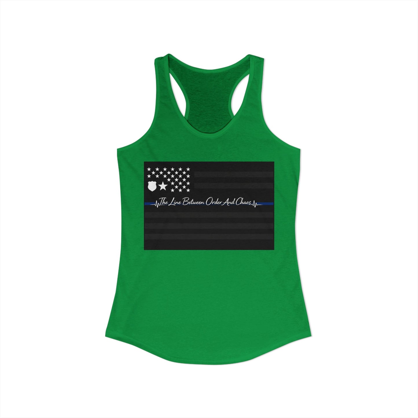 Thin Blue Line Women's Racerback Tank