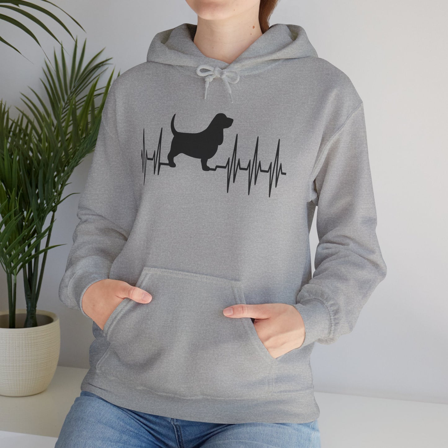 My Heart Beats For Bassets Unisex Hoodie