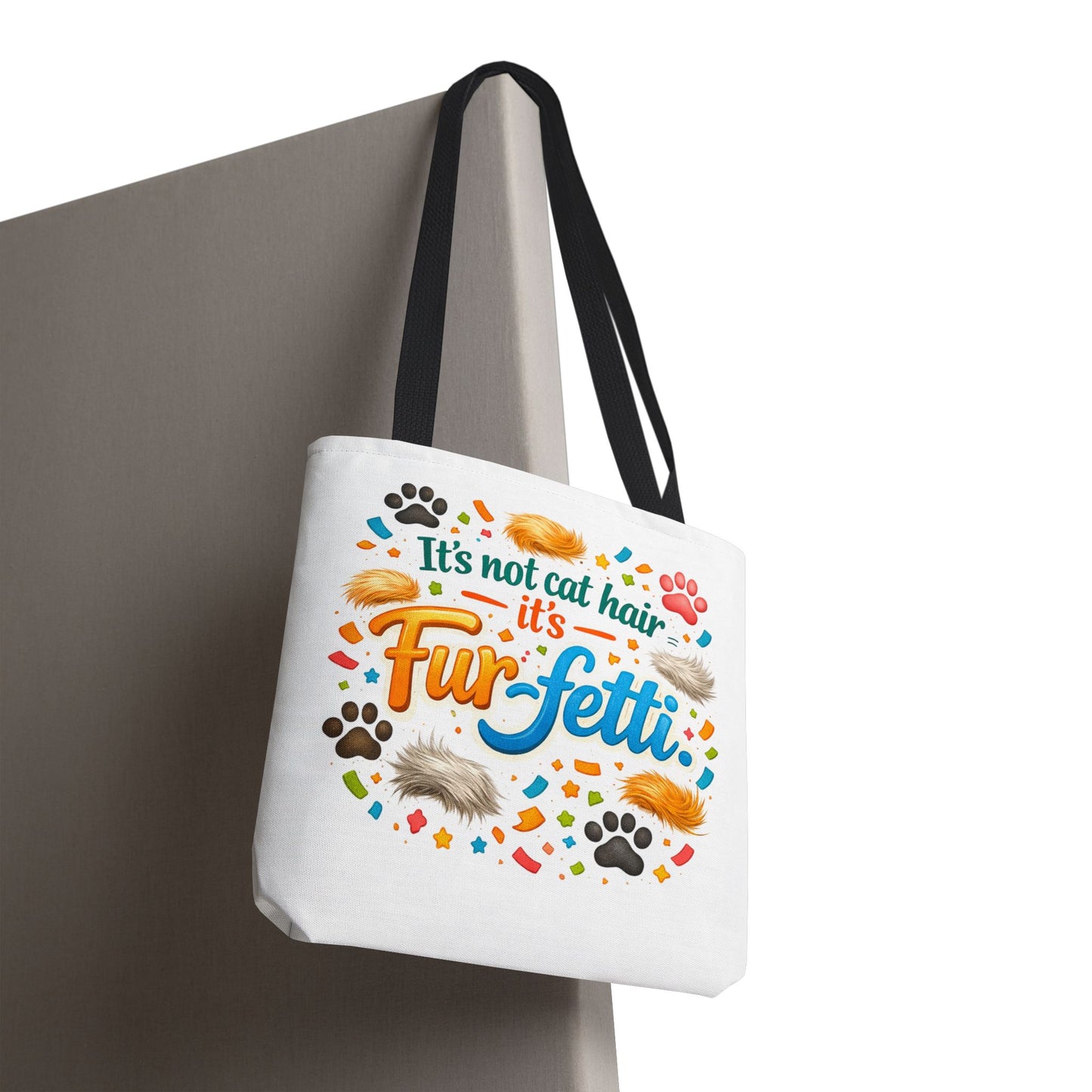 Fur-Fetti Cat Tote Bag