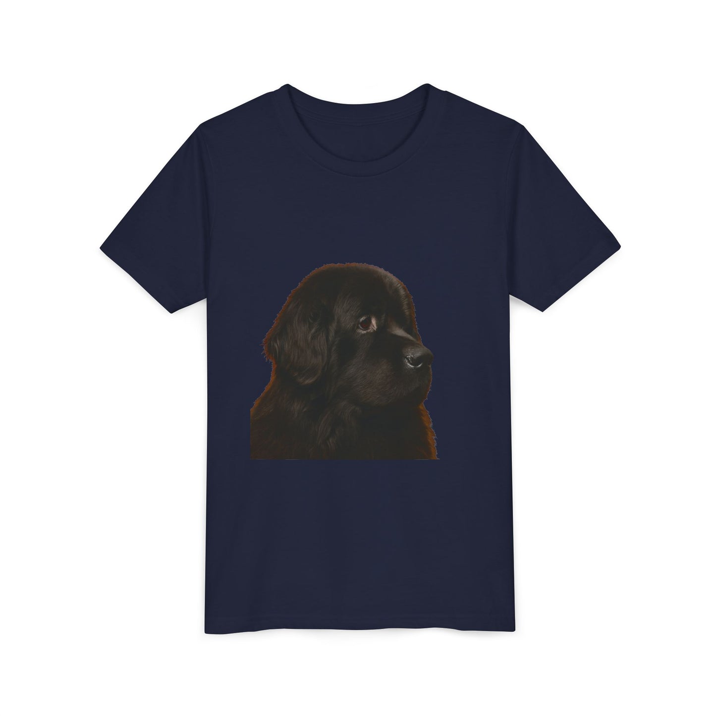 Newfie Head Youth Unisex Short Sleeve Crewneck Tee