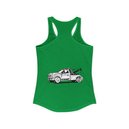 Wheel Lift Tow Truck Women's Racerback Tank