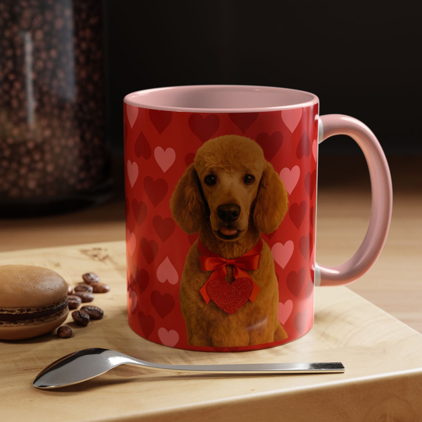 Cupid's Companion Poodle 2-Tone Coffee Mug