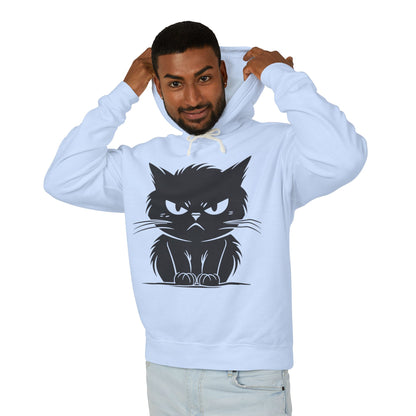 Angry Cat Unisex Lightweight Hoodie