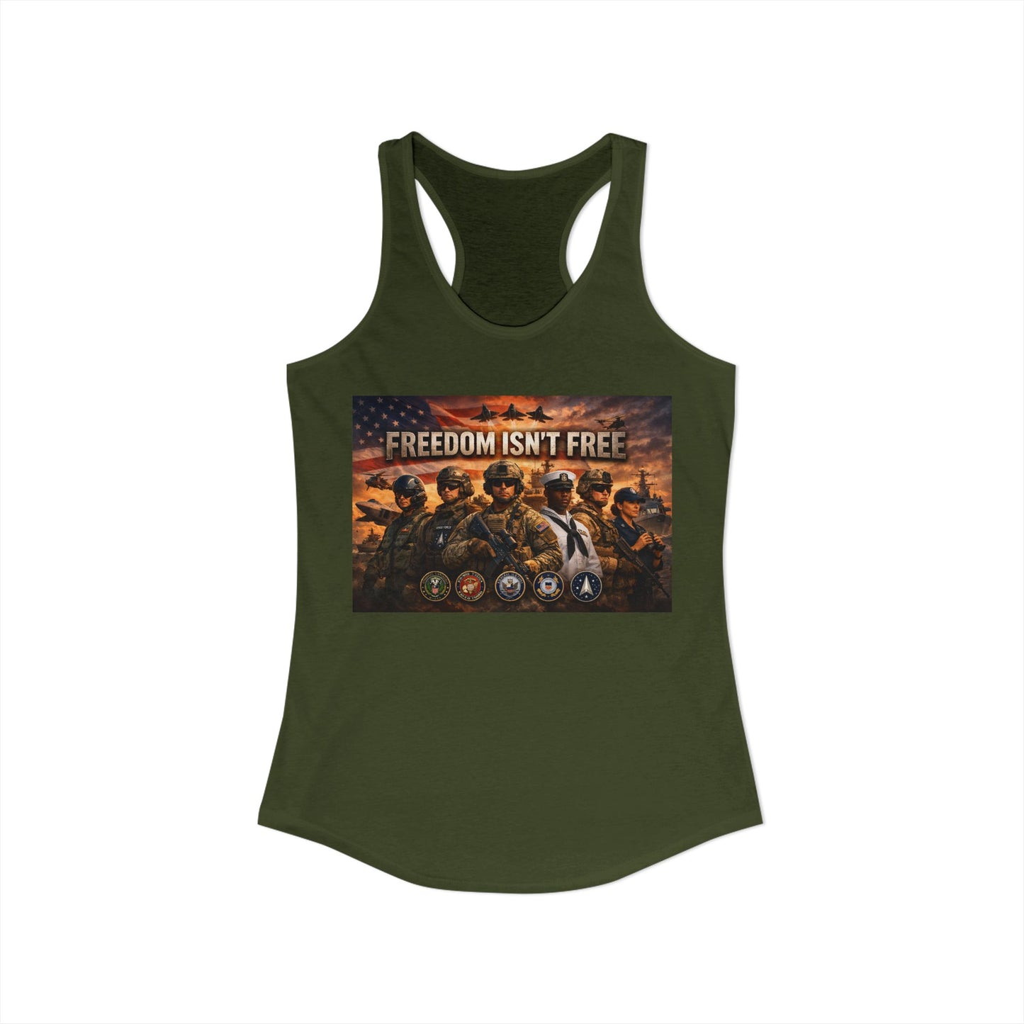 Freedom Isn't Free Women's Racerback Tank