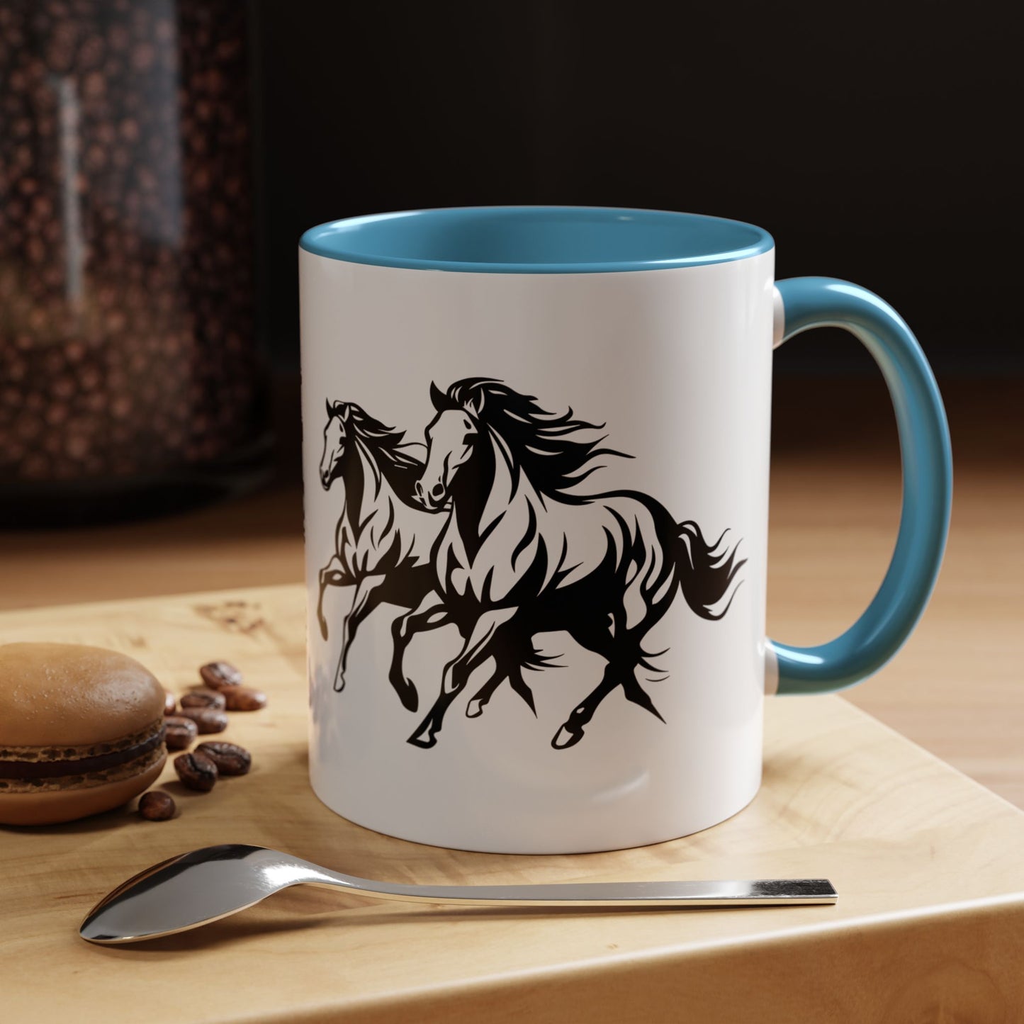 Horsin' Around 2-Tone Coffee Mug