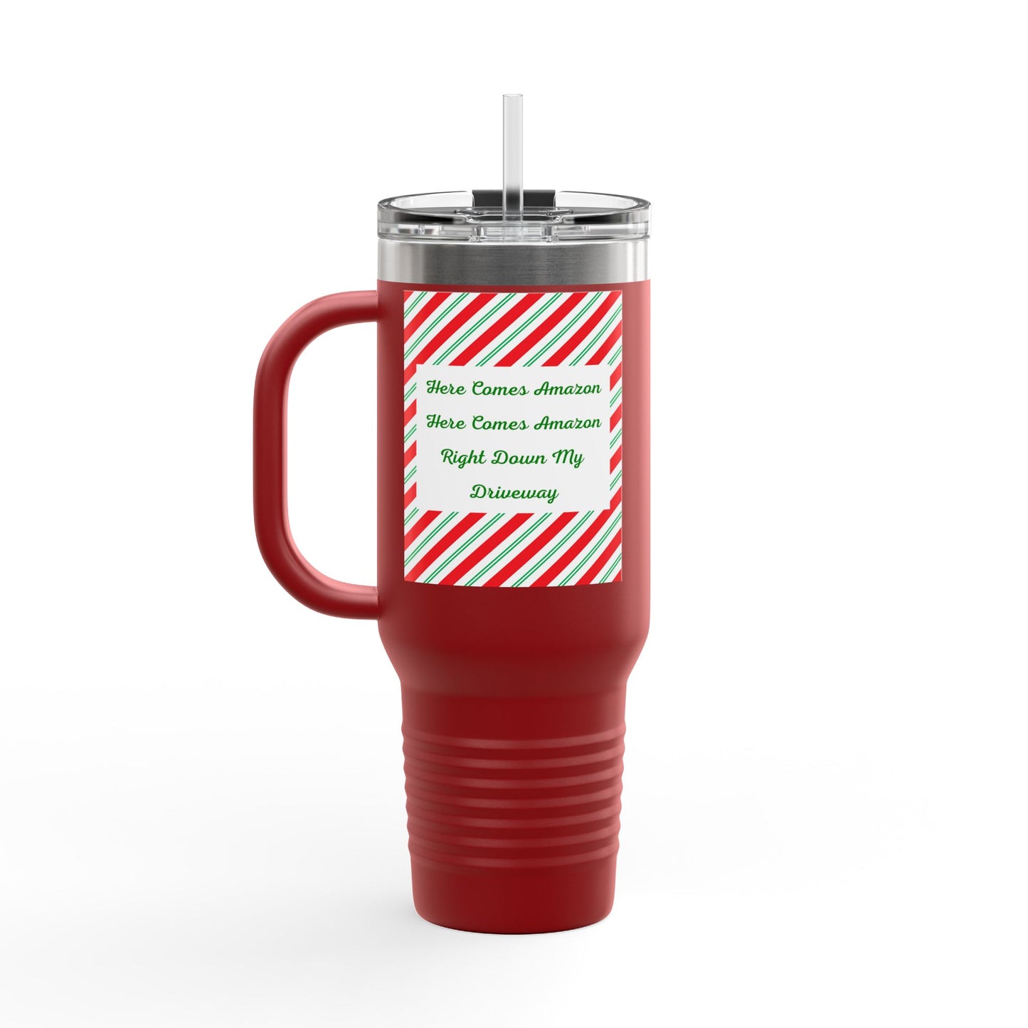 Here Comes Amazon Insulated Travel Mug