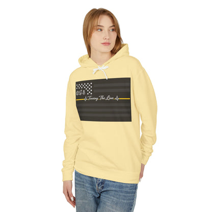 Thin Yellow Line Unisex Lightweight Hoodie
