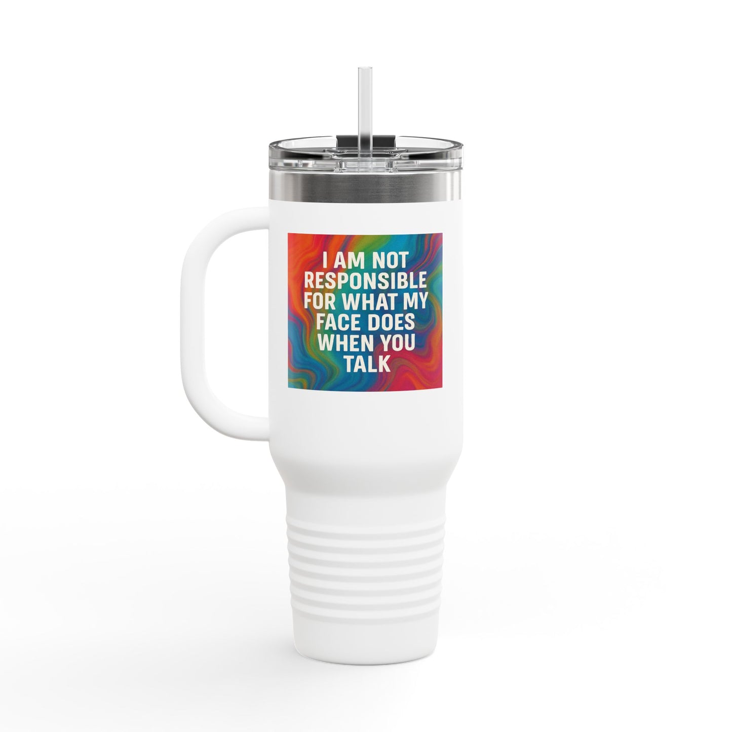 When You Talk Insulated Travel Mug