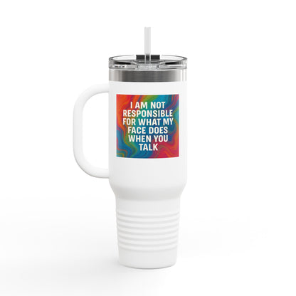 When You Talk Insulated Travel Mug
