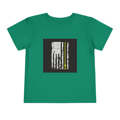 Thin Yellow Line Toddler Unisex Short Sleeve Crewneck Tee
