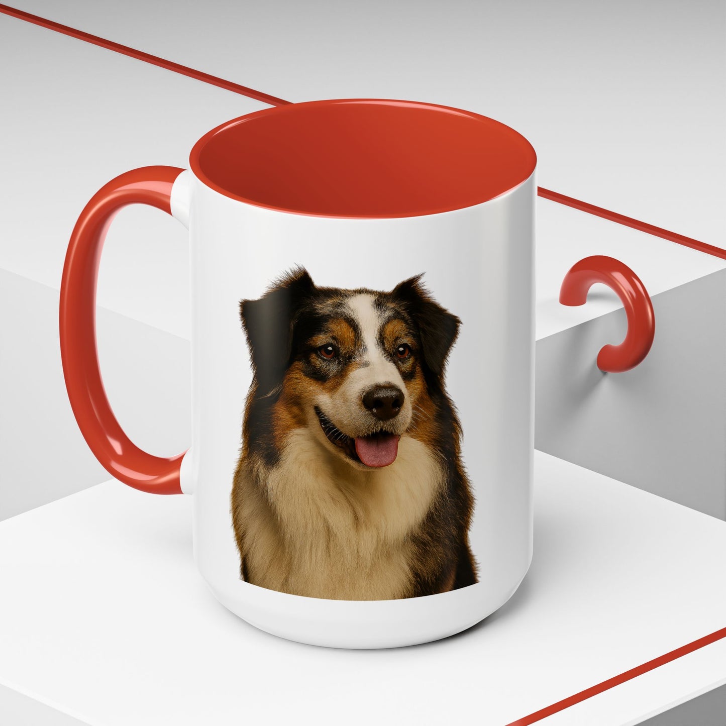 Aussie Head 2-Tone Coffee Mug