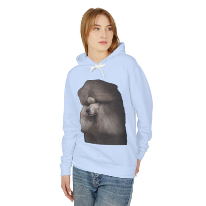 Poodle Head Unisex Lightweight Hoodie