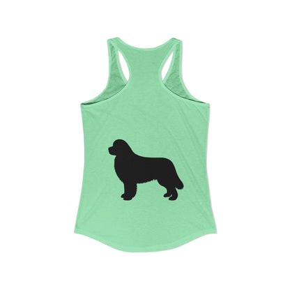 Newfie Silhouette Women's Racerback Tank