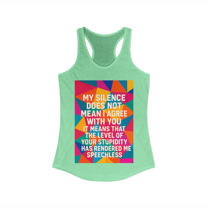Speechless Women's Racerback Tank