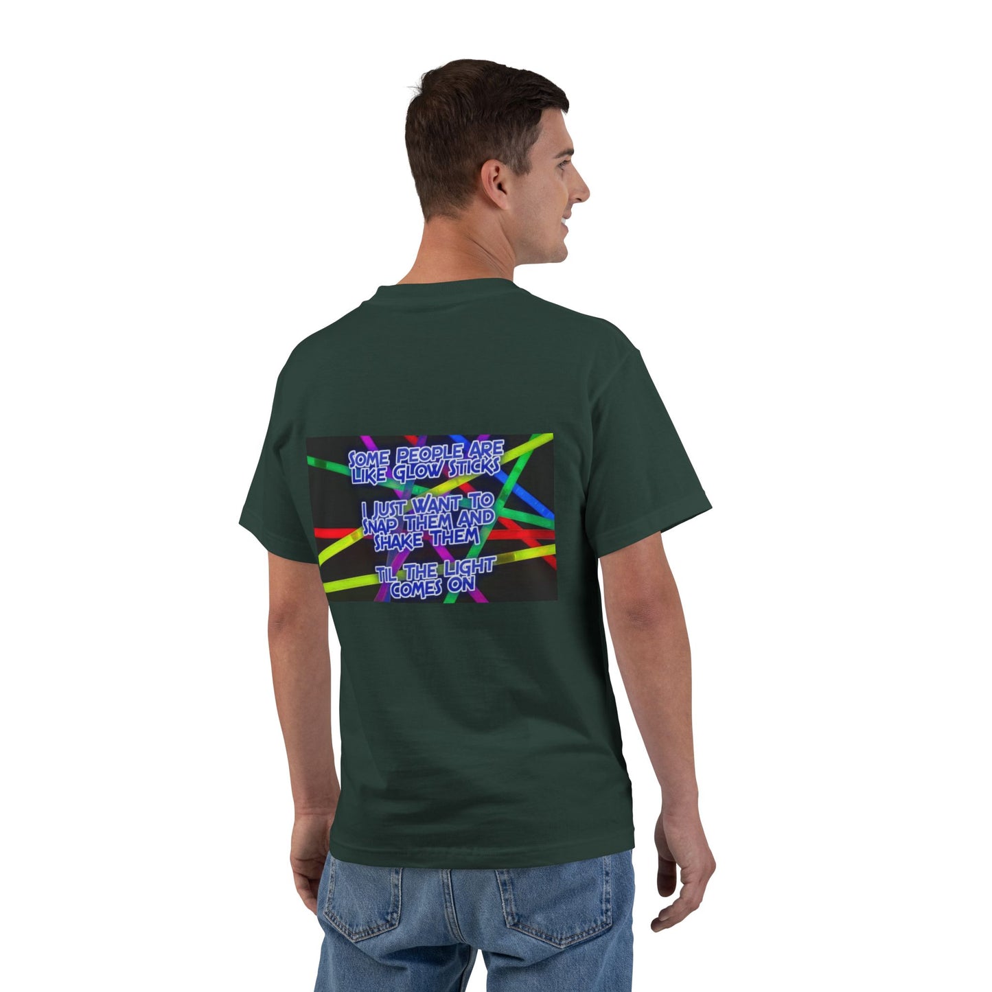 Glow Sticks Men's Short-Sleeve Crewneck Tee