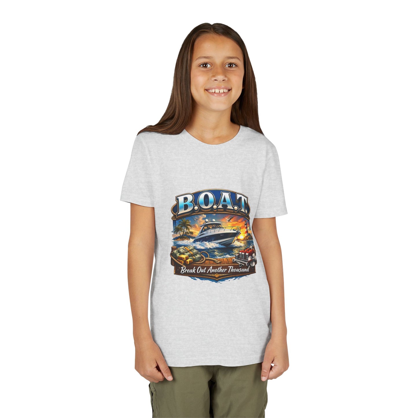 B.O.A.T. Youth Unisex Short Sleeve Crewneck Tee