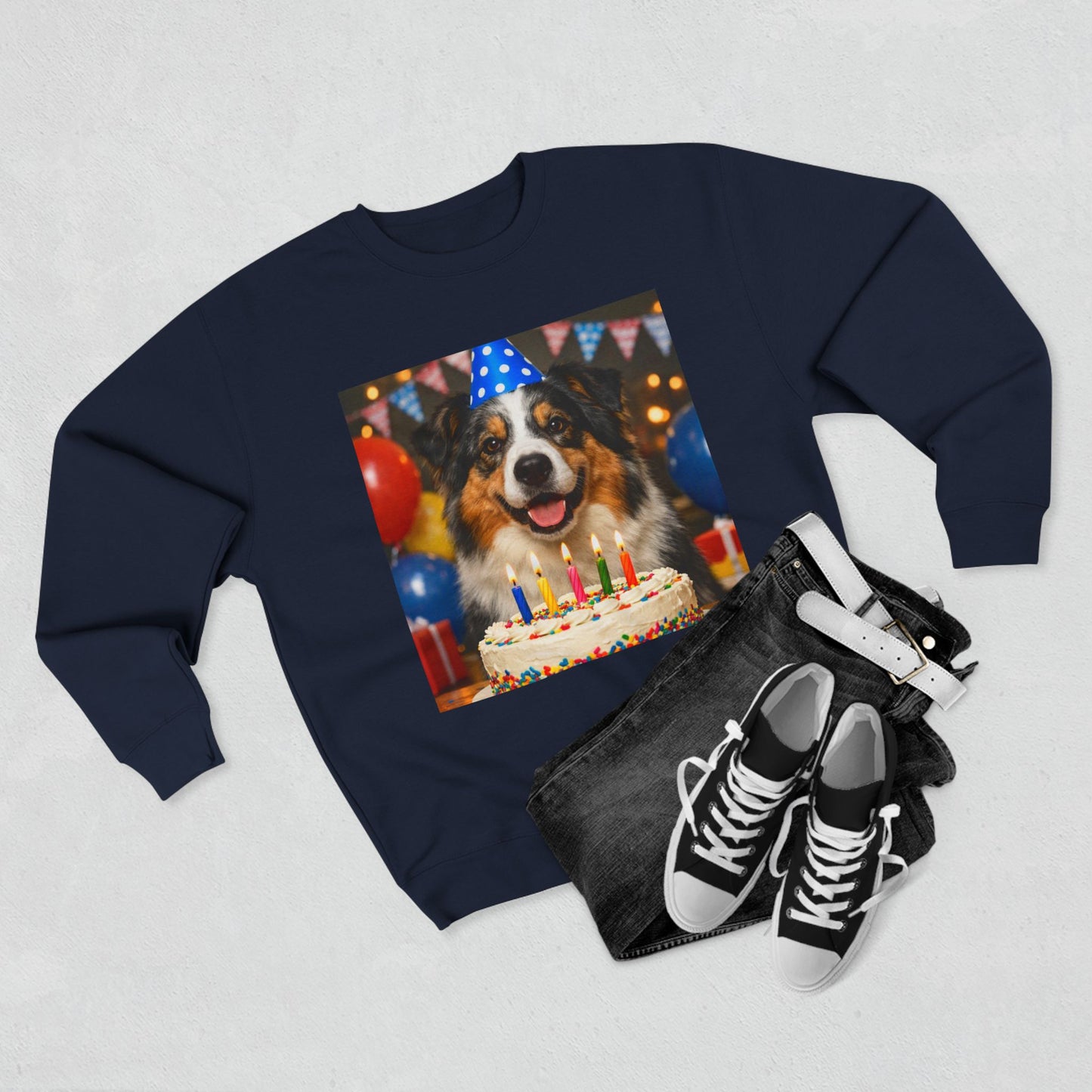 Birthday Buddy Aussie Unisex Crewneck Sweatshirt