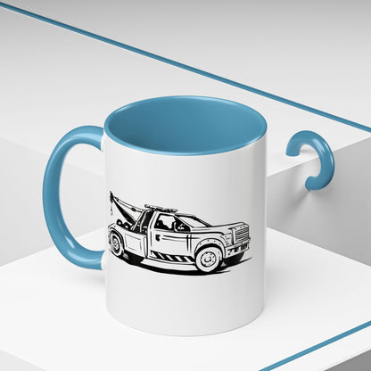 Wheel Lift Tow Truck 2-Tone Coffee Mug